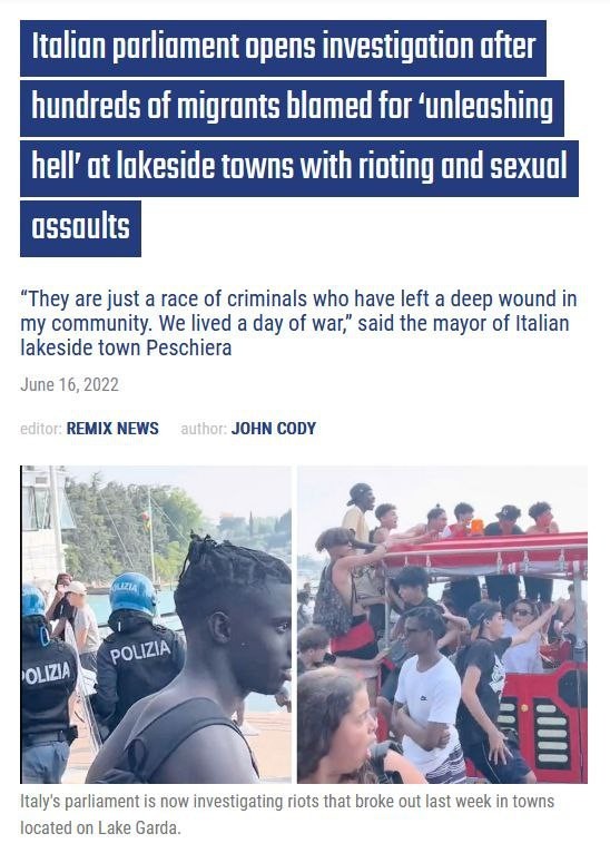 Беженцы устроили ад