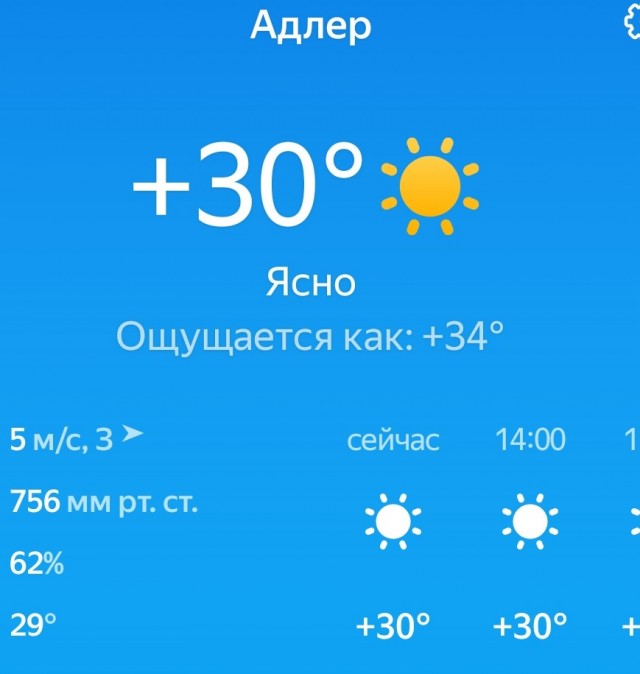 Как у вас там с погодой?