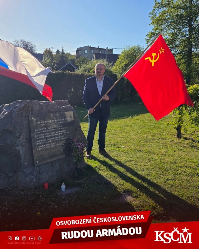 Чешские коммунисты провели мероприятия в честь Дня Освобождения (фото KSM - Komunistick strana ech a Moravy)