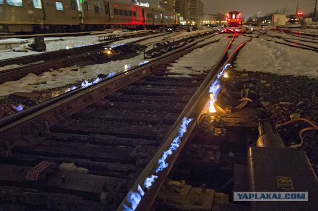 Снегоуборочная техника Нью-йоркского метро.