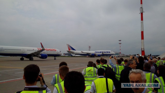 Прилет новенького Airbus 321 во Внуково