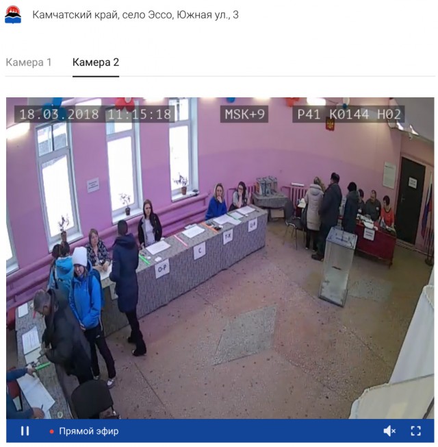 Видеотрансляция выборов 2018