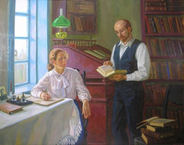 Ко дню рождения Ленина. Жизнь Ильича в живописи