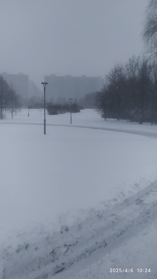 Москву завалило снегом. В столицу вернулась зима из-за циклона «Зион»