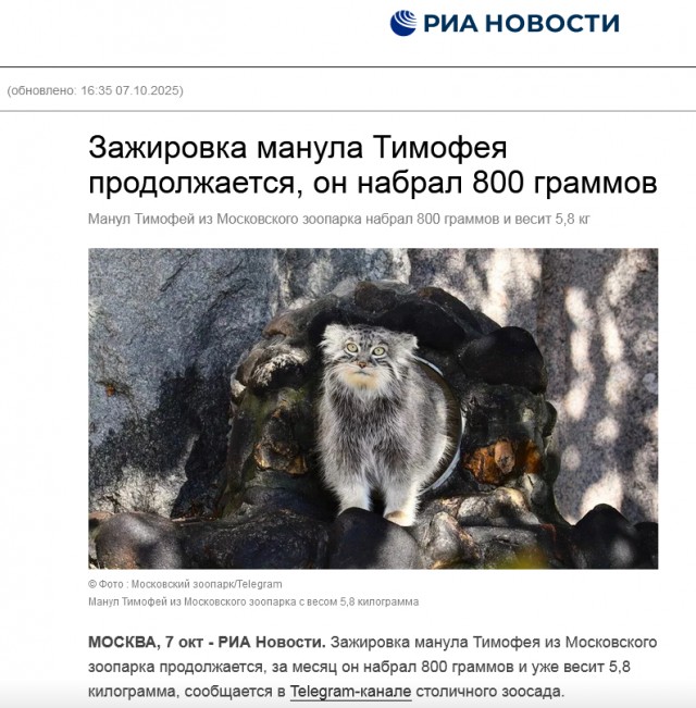 Символ Московского зоопарка «внес» новое слово в лексикон русского языка.