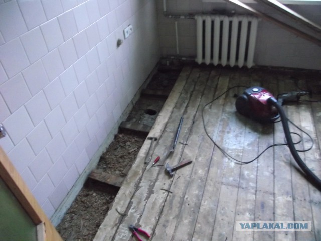 Как я пол на кухне обновил