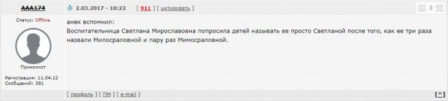 Мода на имена