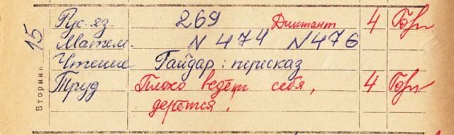 Дневник школьника СССР