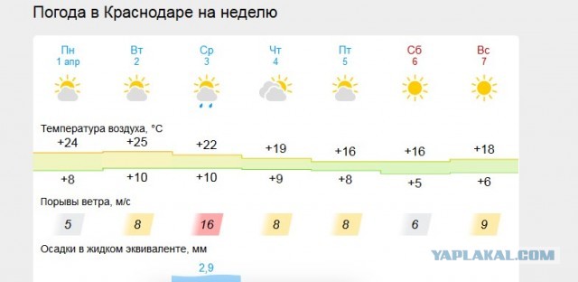 В Краснодаре жарко: