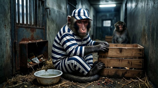 Отказала в ласке бабуину.