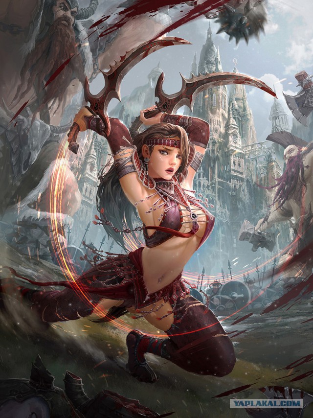 Фентези : орки, эльфы , драконы и т.п.