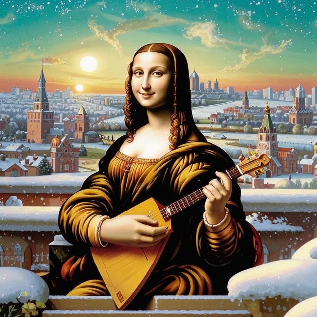 Мона Лиза сошла с картины