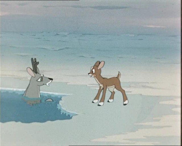 Новогодние мультфильмы: Храбрый оленёнок