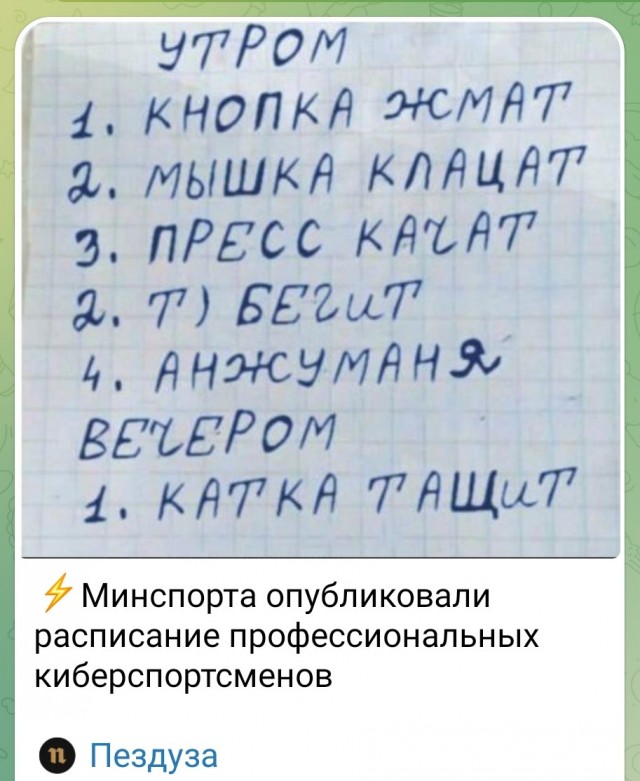 Минспорт обяжет киберспортсменов сдавать нормативы