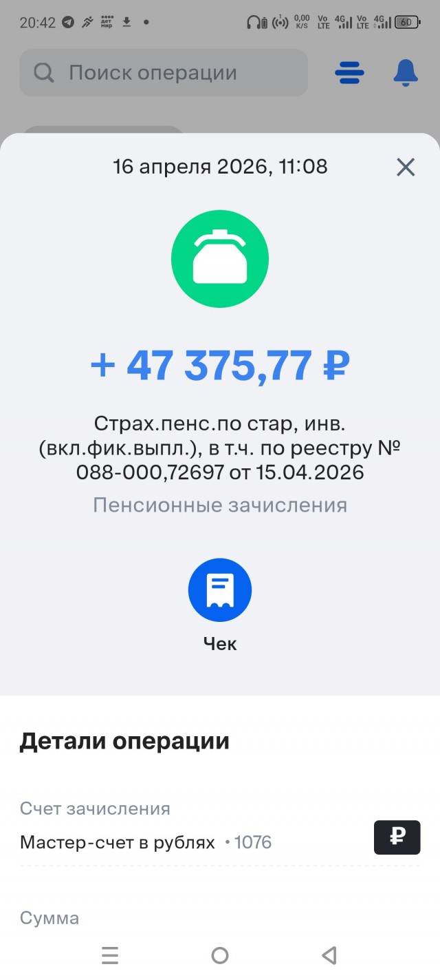 Про повышение пенсий в апреле