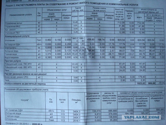 Депутаты отказались «заморозить» тарифы ЖКХ