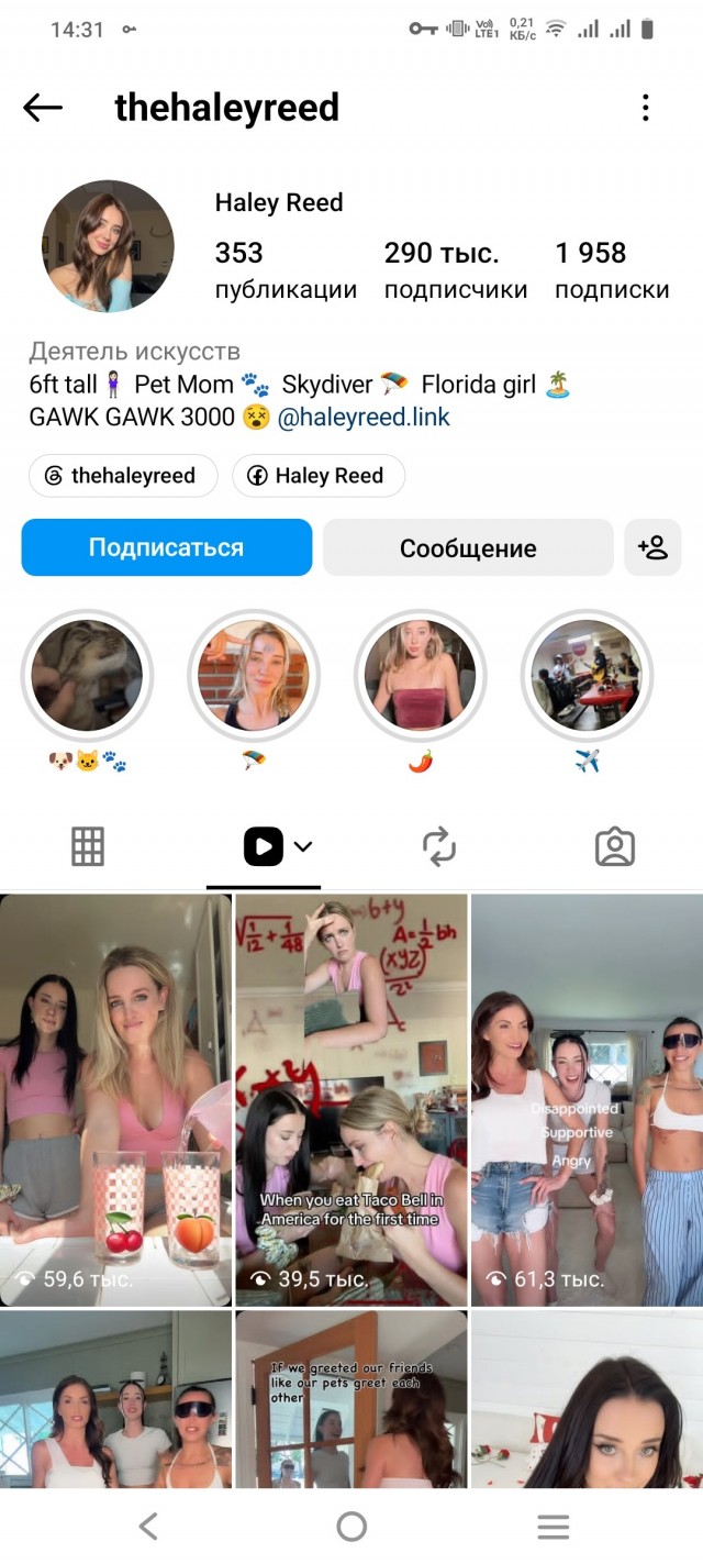 Вареничная. Haley Reed - берёзка, но не бревно