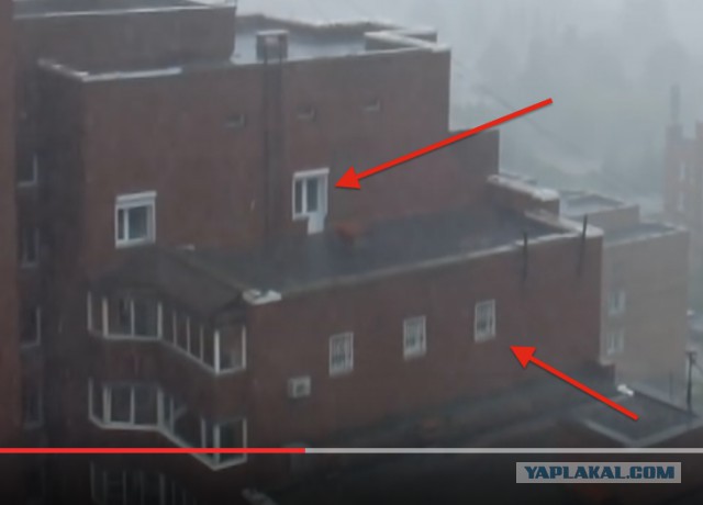 Ливень и сирена в Новосибирске