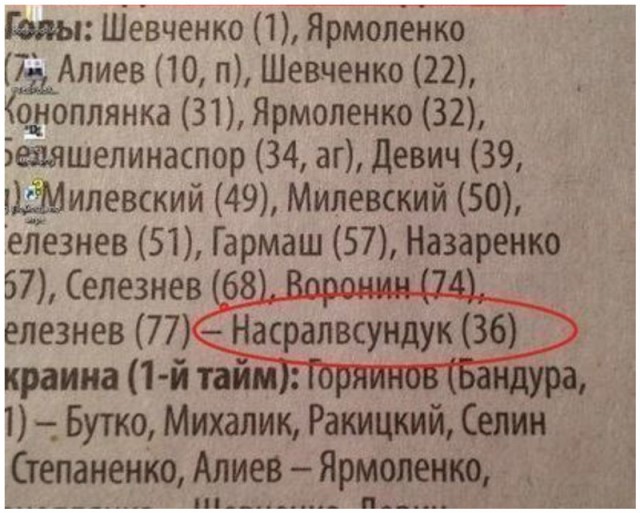 Фамилии разные, смешные