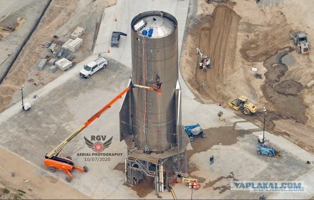 Прототип Starship SN8 приобретает более–менее законченный вид