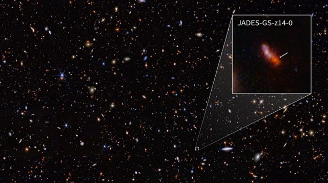 Телескоп Джеймса Уэбба обнаружил неожиданное излучение от древней галактики