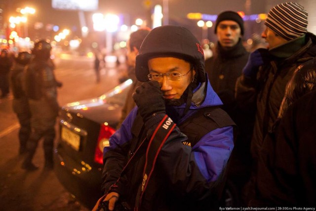 Беспорядки в Москве - продолжение возле Киевского