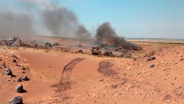 В Сирии замечена самая тяжеловооруженная модификация бронемашины КамАЗ-43269 «Выстрел»