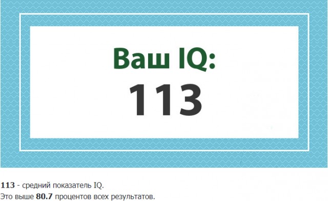 А какой у Вас IQ?