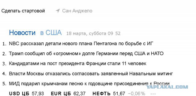 Я проснулся в Америке...