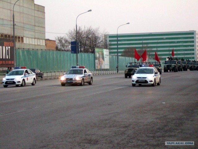 Танки в городе! Репетиция парада победы