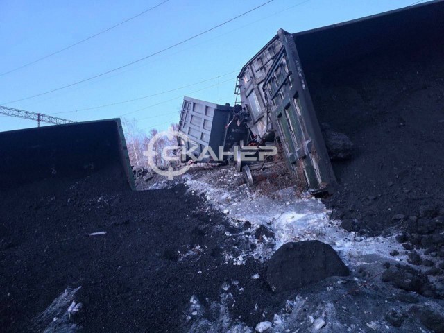 Сход вагонов в Амурской области
