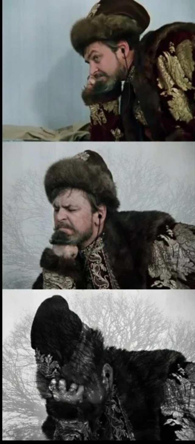 Гитара, парень и полосатый слушатель