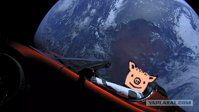 Запуск Falcon Heavy к Марсу от SpaceX