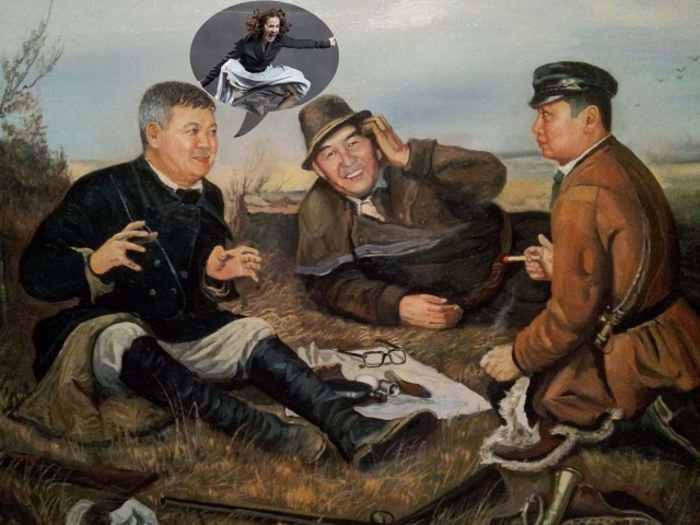 Фотожаба: Три соседа на привале