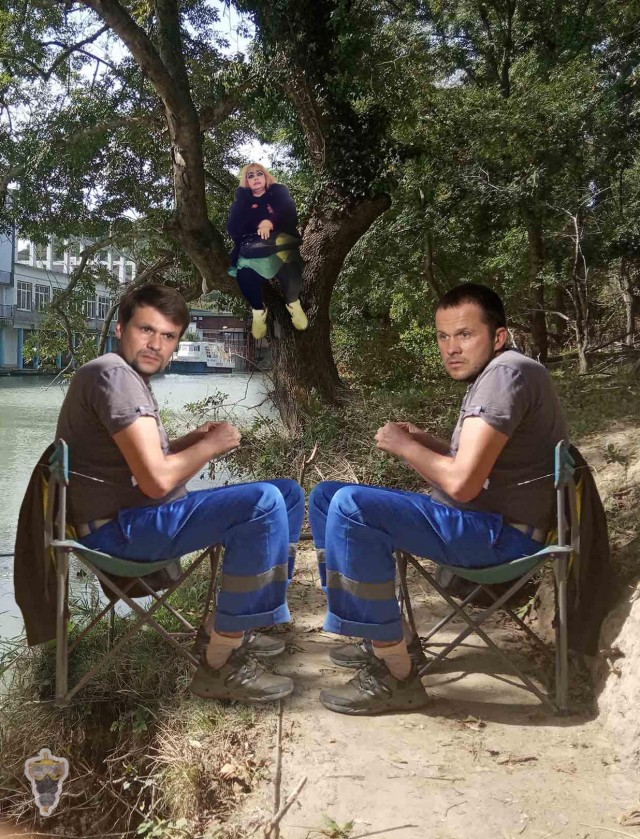 Фотожаба про рыбака "Улов"