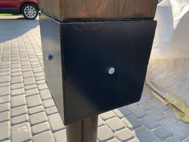 Навес для авто из бруса своими руками