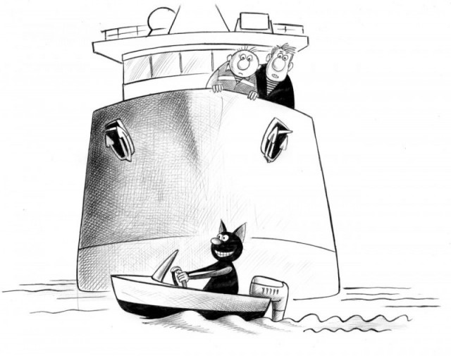 Отборный чёрный юмор карикатур Сергея Корсуна