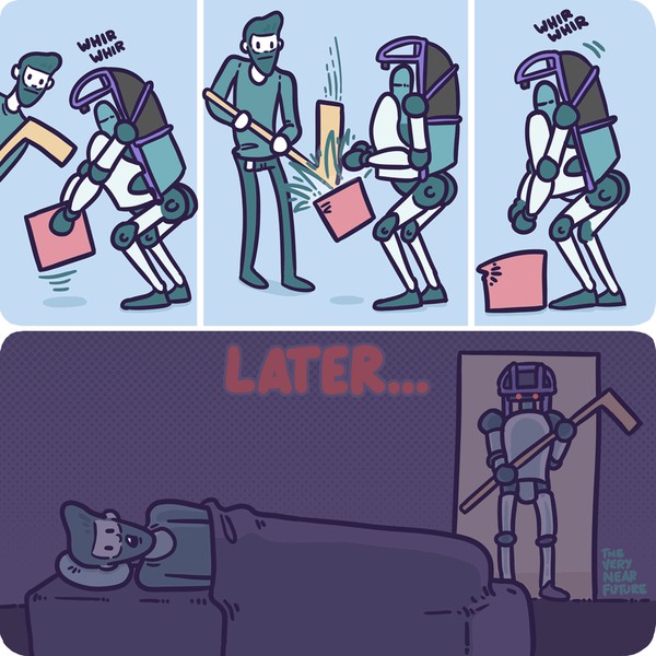 Никто не смеет безнаказанно обижать роботов!