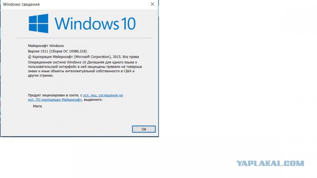 Апологетам Windows 10.