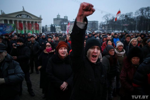 Митинг в Беларусии