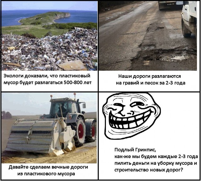 Асфальт разлагается