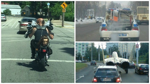 Кого только не встретишь по дороге домой