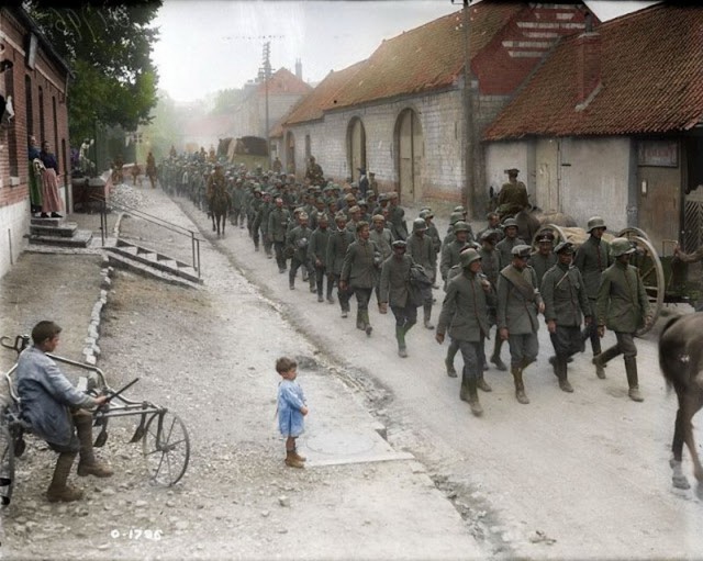 Раскрашенные фотографии немцев в Первой мировой войне