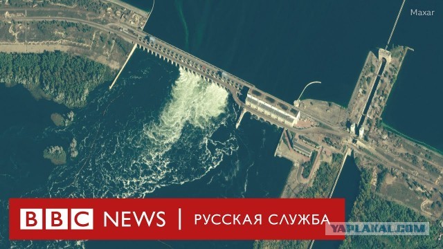 Каховская ГЭС разрушена