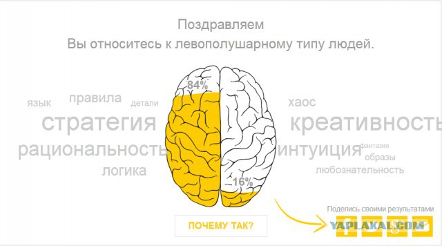 Тест - Левое или Правое.