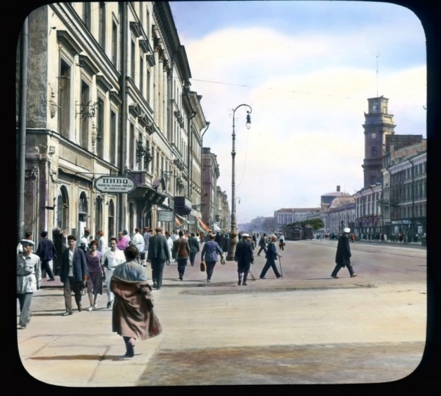 Фотографии довоенного Ленинграда 1931 года в цвете