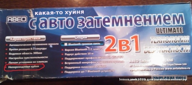 Зеркало заднего вида