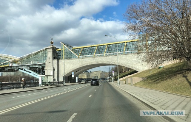 Москва. Почти пустые дороги. 23.03.20