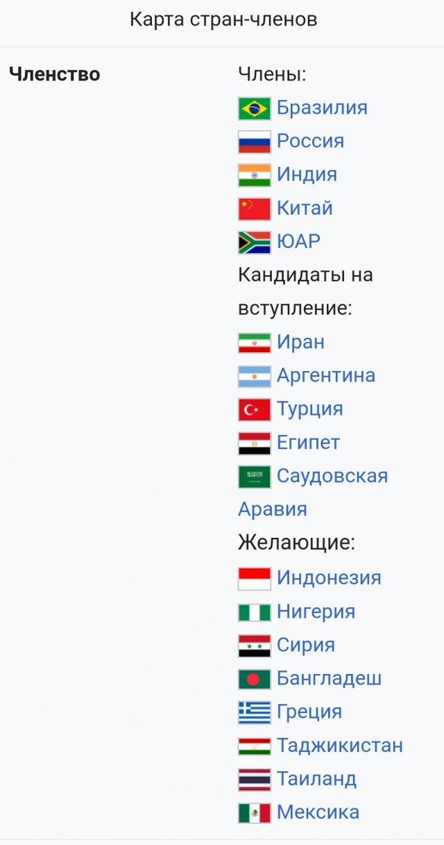 Власти Египта, Турции и Саудовской Аравии выразили желание вступить в БРИКС