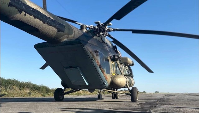 ГУР МО Украины опубликовал фото российского Ми-8 АМТШ ВКС России с бортовым номером №62